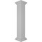 Ekena Millwork 8"W x 48"H Plain Newel Post with Peaked Capital & Base Trim (Installation kit included) NWL08X48PLP0B0 - alternate 5